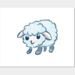 Cute Sheep Drawing Posters and Art